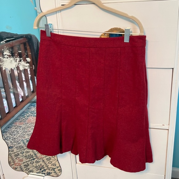 The Limited Red Wool Blend Suit (jacket and skirt) - Picture 6 of 9